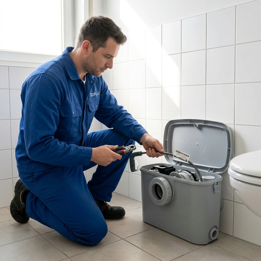 D&eacute;bouchage Sanibroyeur &middot; image &agrave; la une