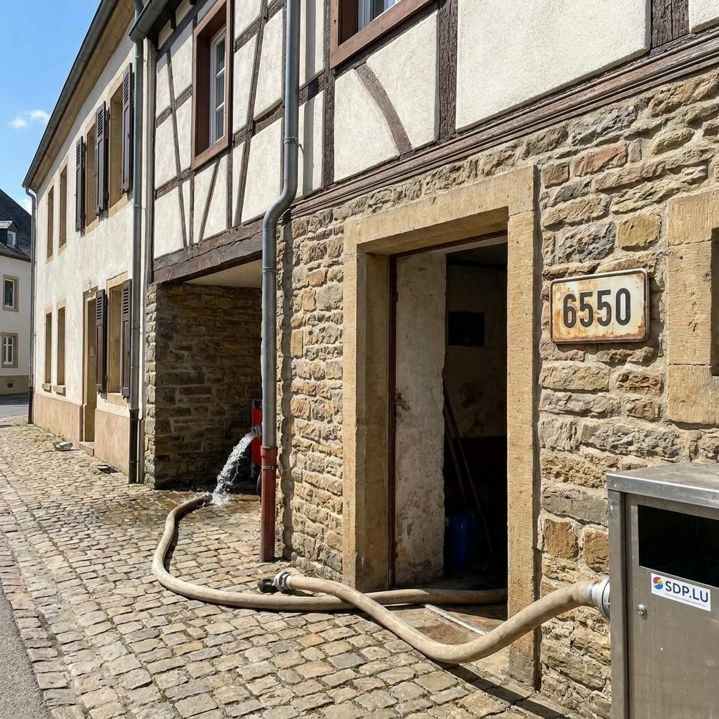 Pompage Cave Inond&eacute;e &middot; image &agrave; la une