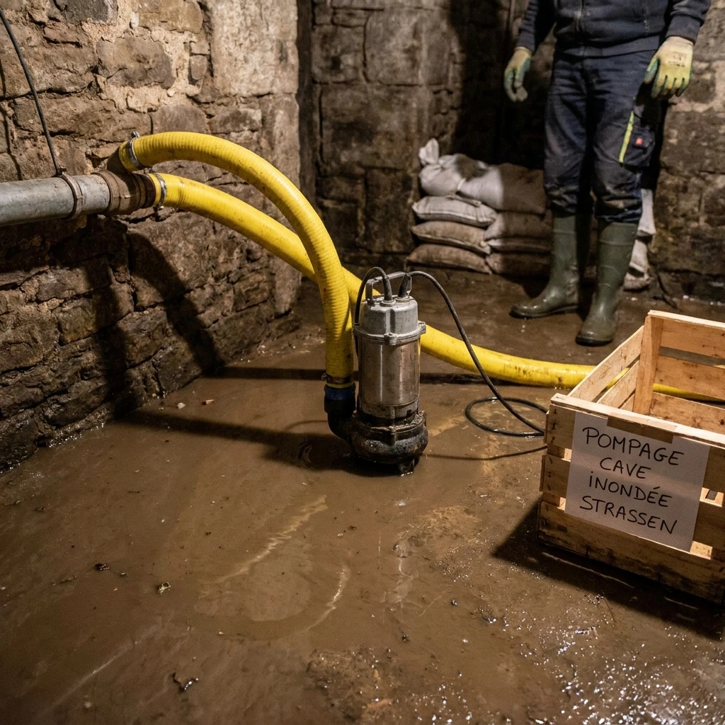 Pompage Cave Inond&eacute;e &middot; image &agrave; la une