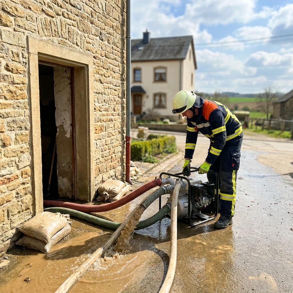 Pompage Cave Inond&eacute;e &middot; image &agrave; la une